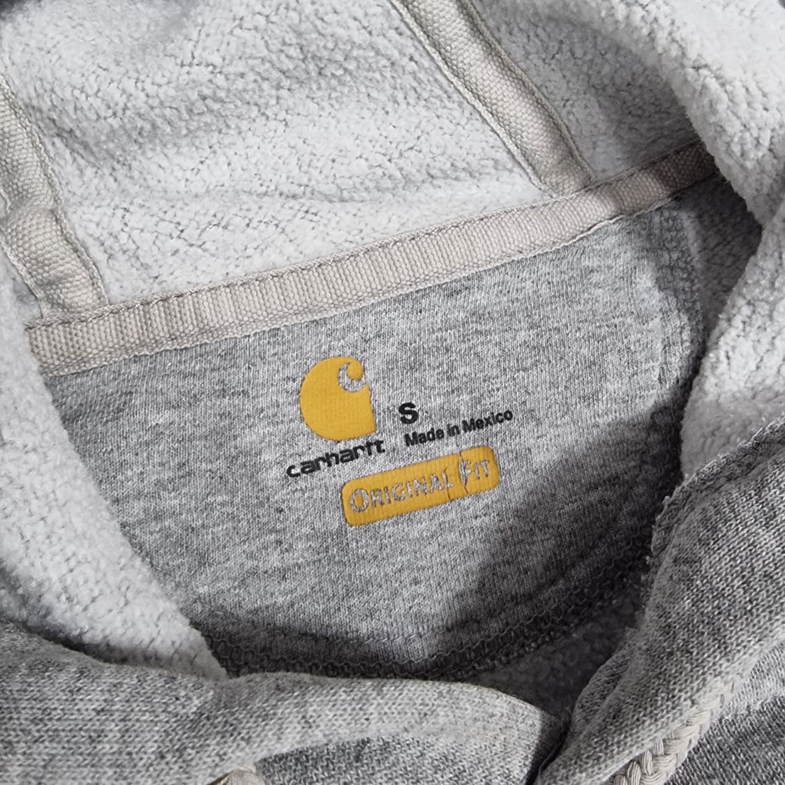 칼하트 그레이 후드티 오버핏 상품이미지4