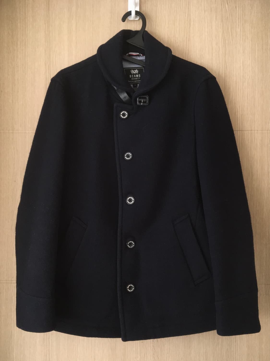 Beams heart navy strap coat 상품이미지3