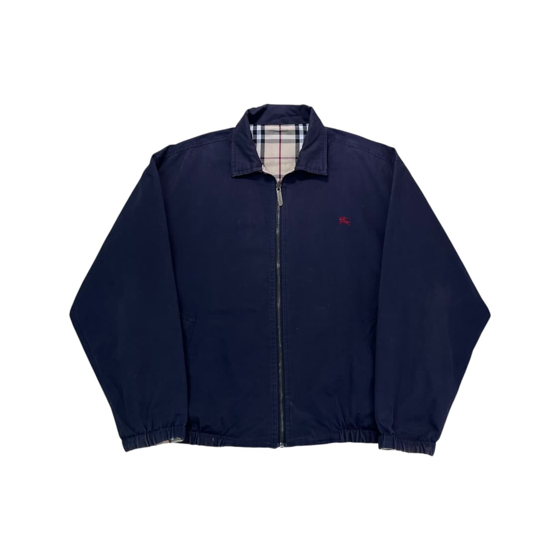 100 버버리 노바체크 리버시블 블루종 자켓 상품이미지3