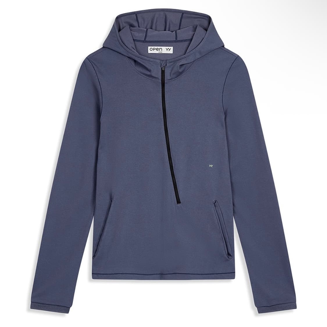 Openyy CURVED JERSEY HOODIE, MIDNIGHT 상품이미지1