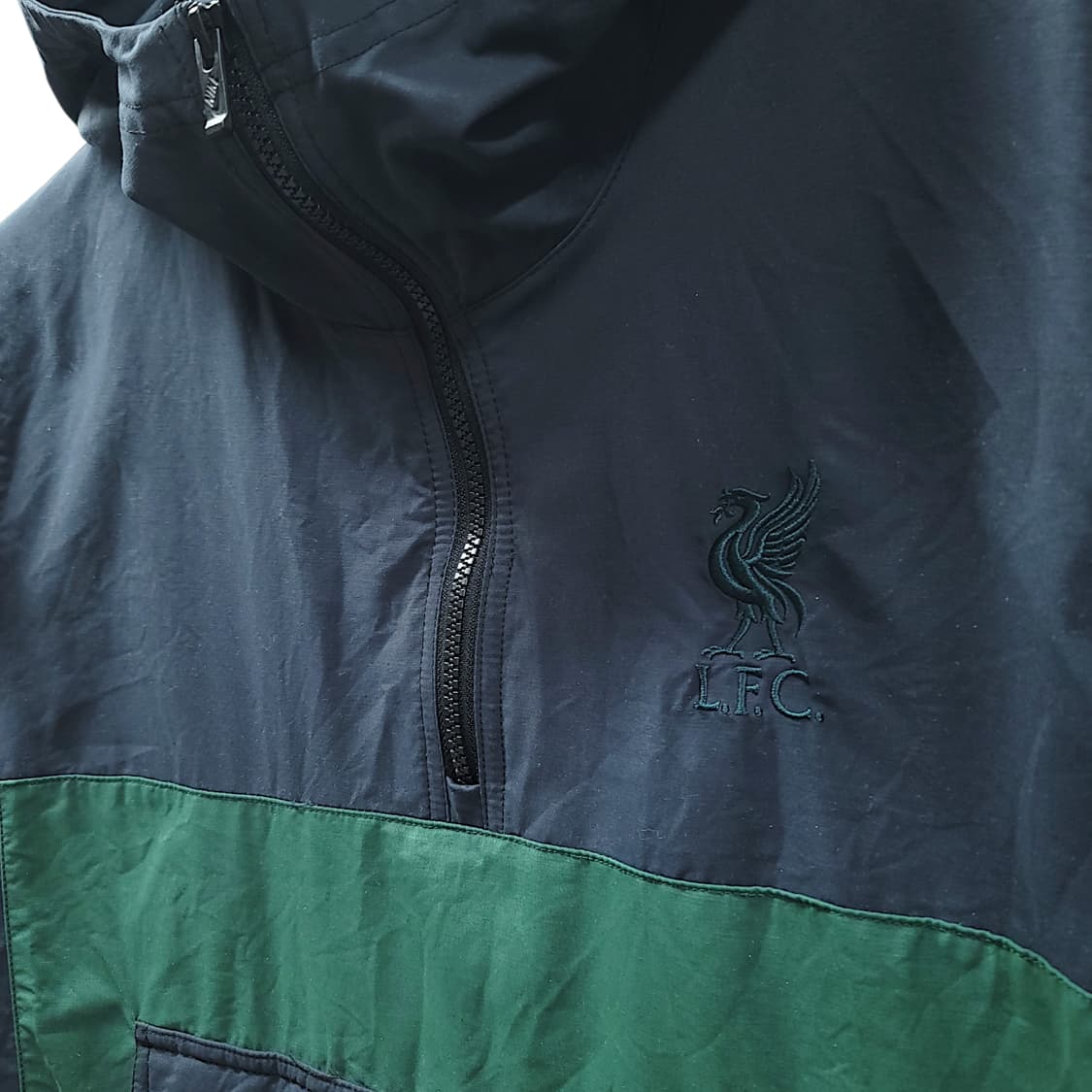 [M] 나이키 네이비&그린 리버플FC 빅 스우시 후디 아노락 상품이미지4