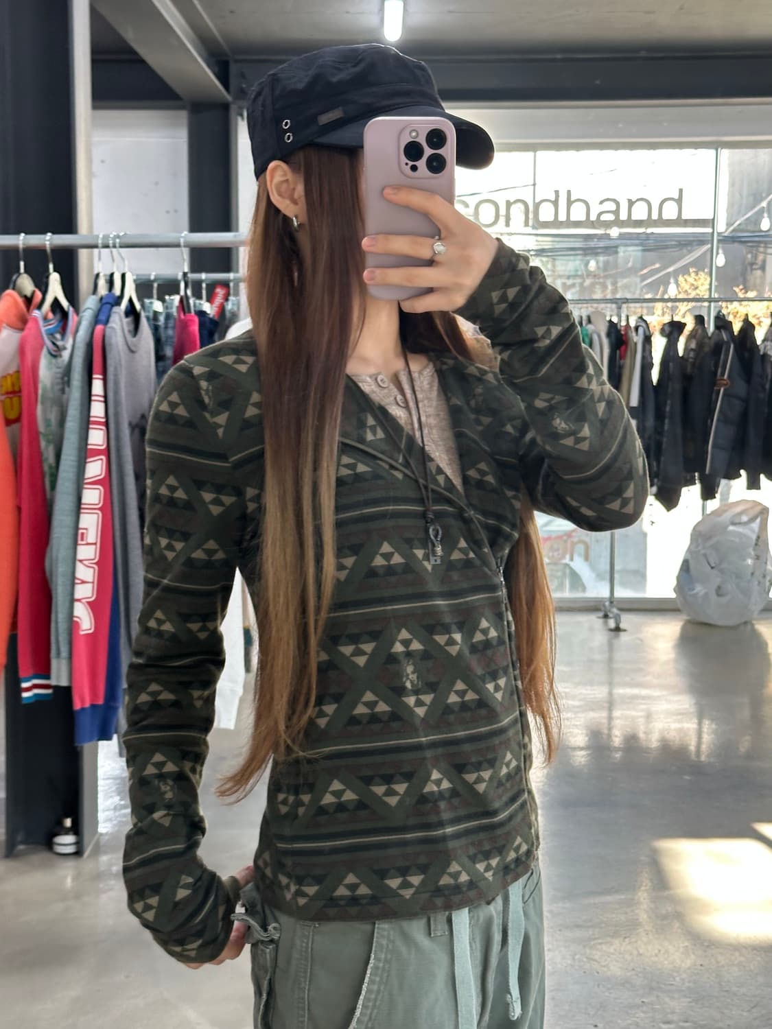 히스테릭글래머 히스걸 사선지퍼 코튼라이더자켓 상품이미지1