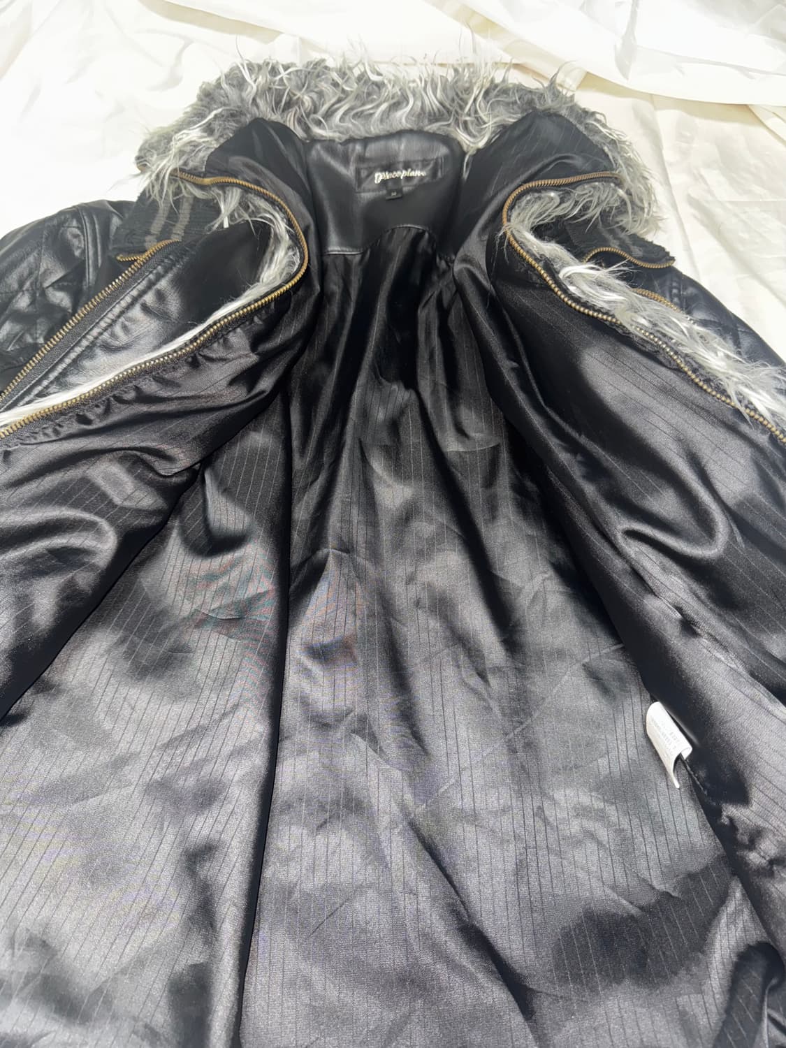 O0s vkei Mode leather fur jacket 상품이미지4