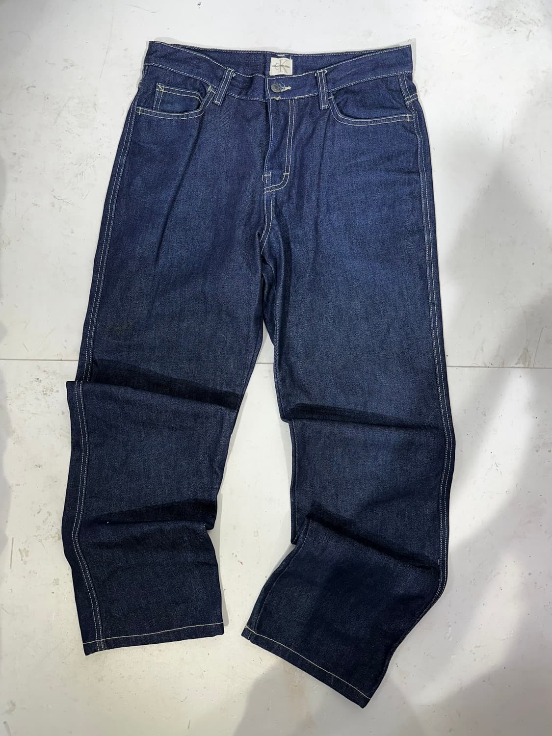 Ck 캘빈 클라인 진청 와이드 데님 팬츠 청바지 30 상품이미지4