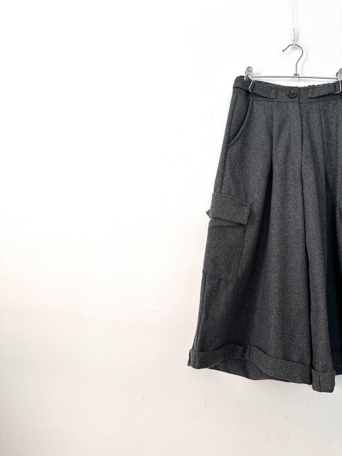 Belt point moving warm pants / grey 상품이미지4