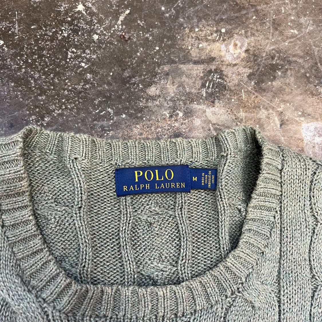 M) 폴로 랄프로렌 케이블 니트 스웨터 꽈배기 니트 스웨터 상품이미지3