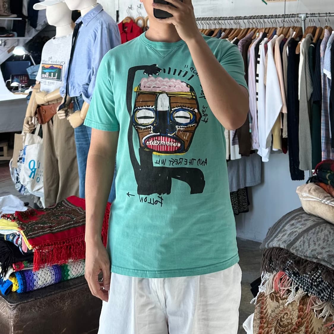 (착용컷) DSQUARED2 프린팅 반팔 티셔츠 (남성용 98)  상품이미지3