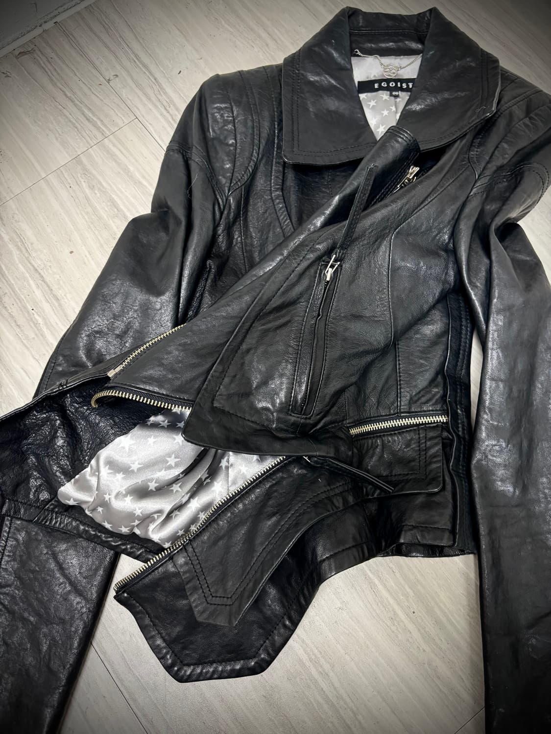 [Egoist] 00‘s SheepSkin Zip Detail Leath 상품이미지9