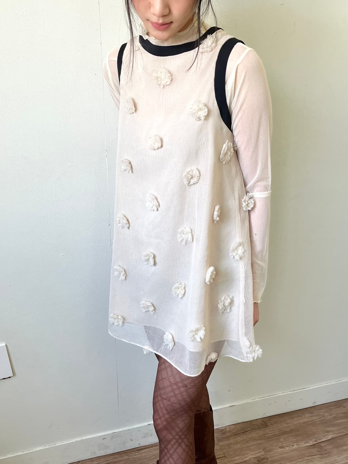 mysa&Lllna 시스루 터틀넥 상품이미지6