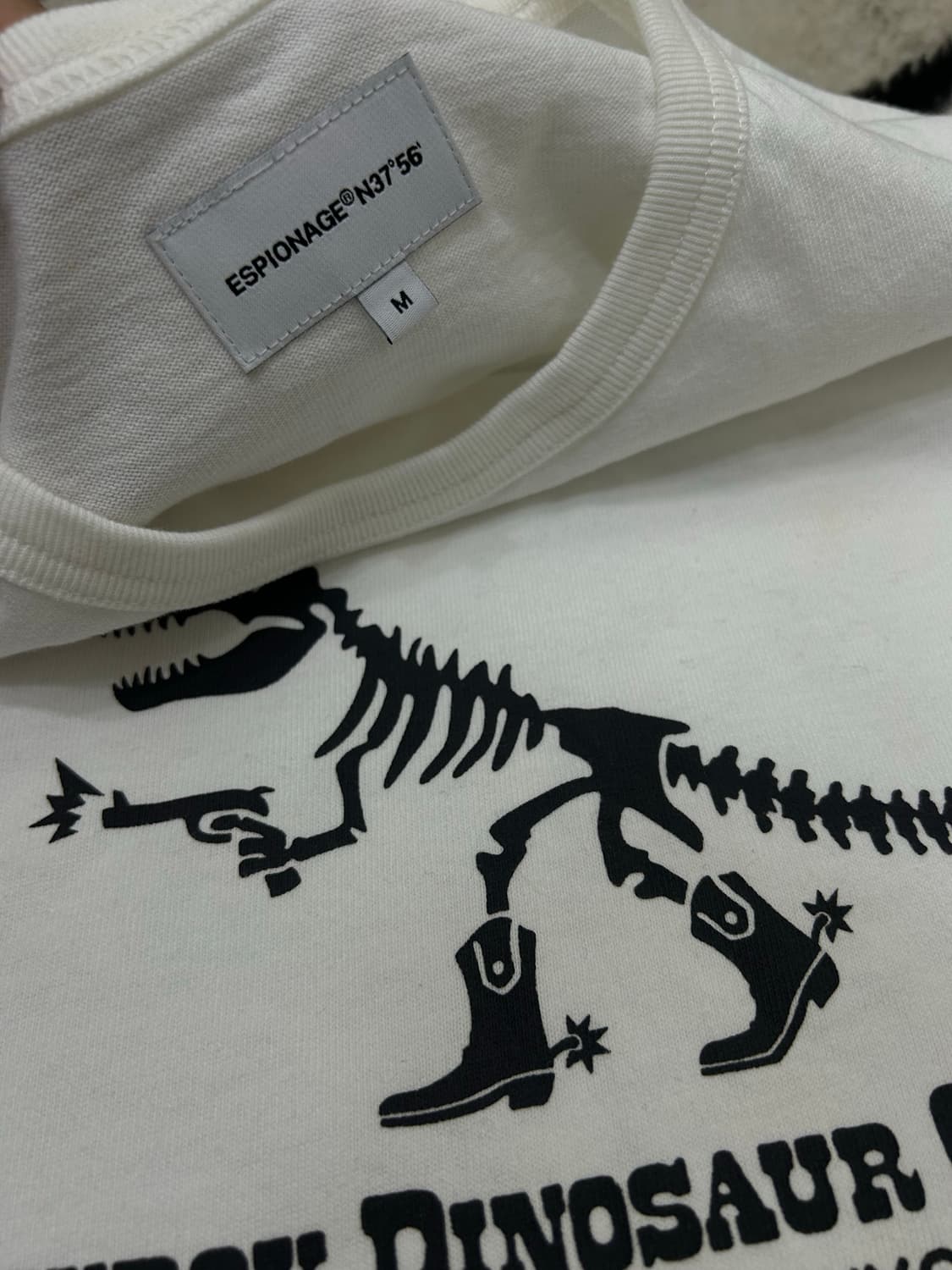 [M]에스피오나지 T-rex 헤비웨이트 반팔/화이트 상품이미지3