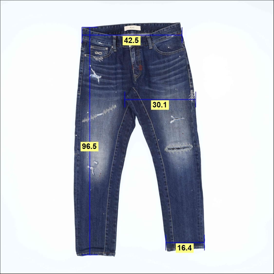 34 플랙 아르코 바이커진 데님 청바지 0206M 상품이미지5