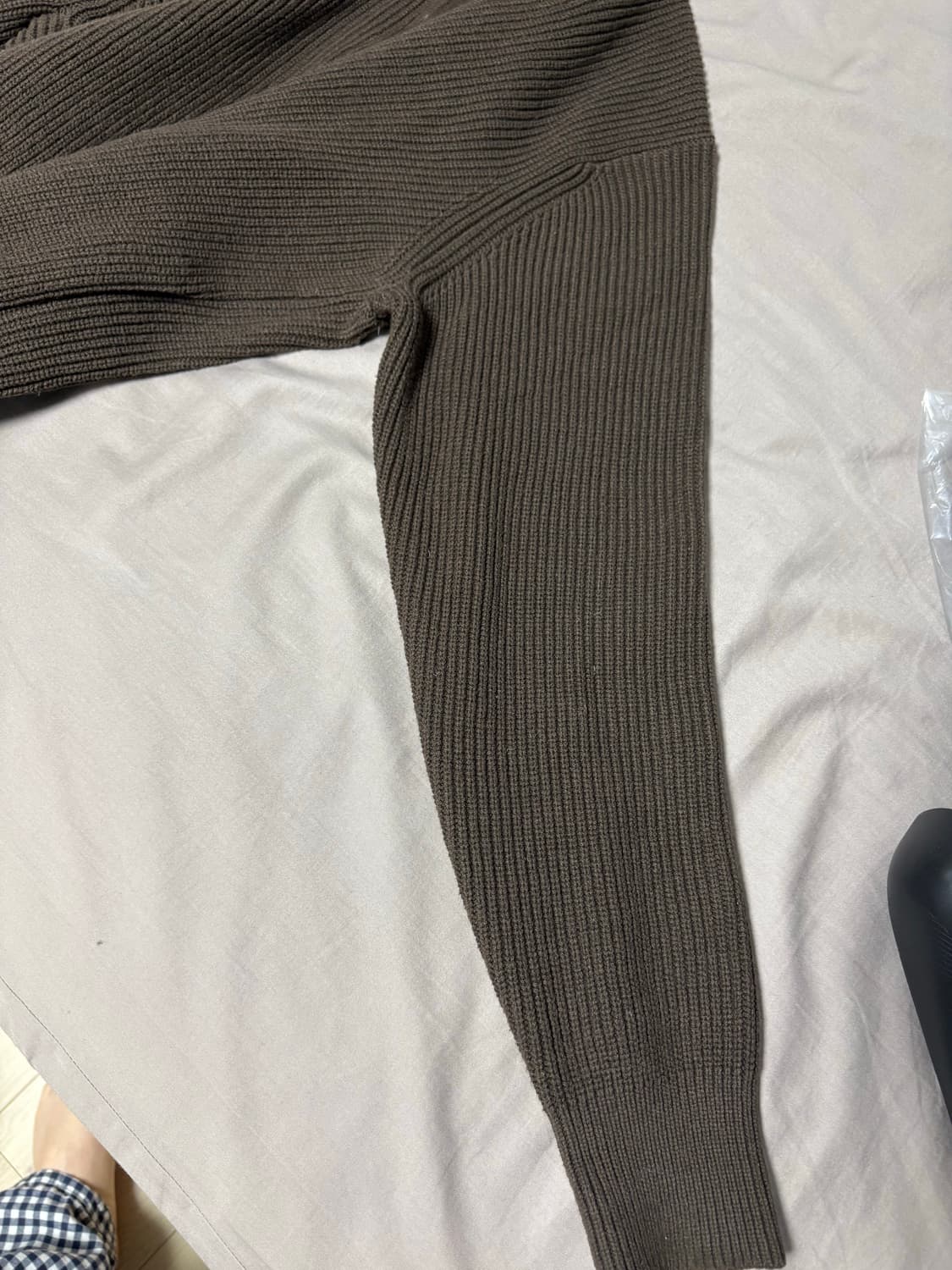 유니클로C 25fw 크루넥 풀집 가디건 M 상품이미지5