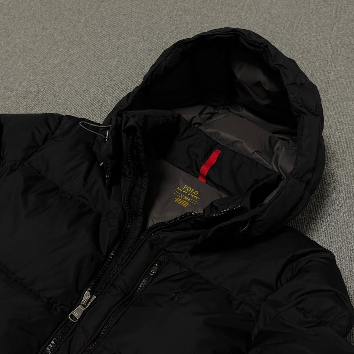 M) 폴로 고햄 다운 패딩 자켓 블랙 상품이미지2
