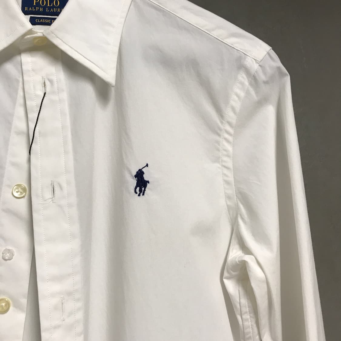 폴로 랄프로렌 QR 화이트 셔츠 6(W) 상품이미지4