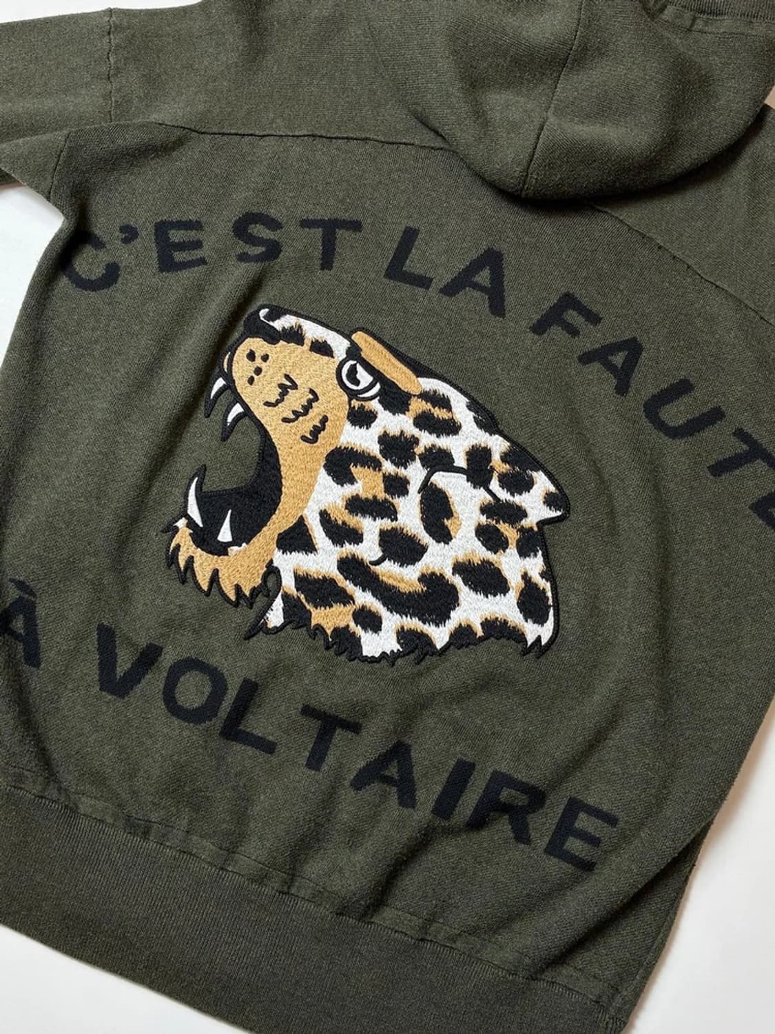 쟈딕앤볼테르 말리 타이거 자수 후드 니트 집업 PN8311 상품이미지2