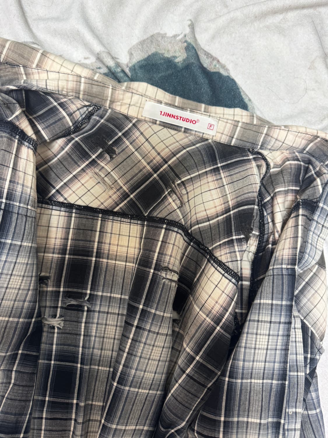 1jinn studio 디스트로이드 셔츠 상품이미지5