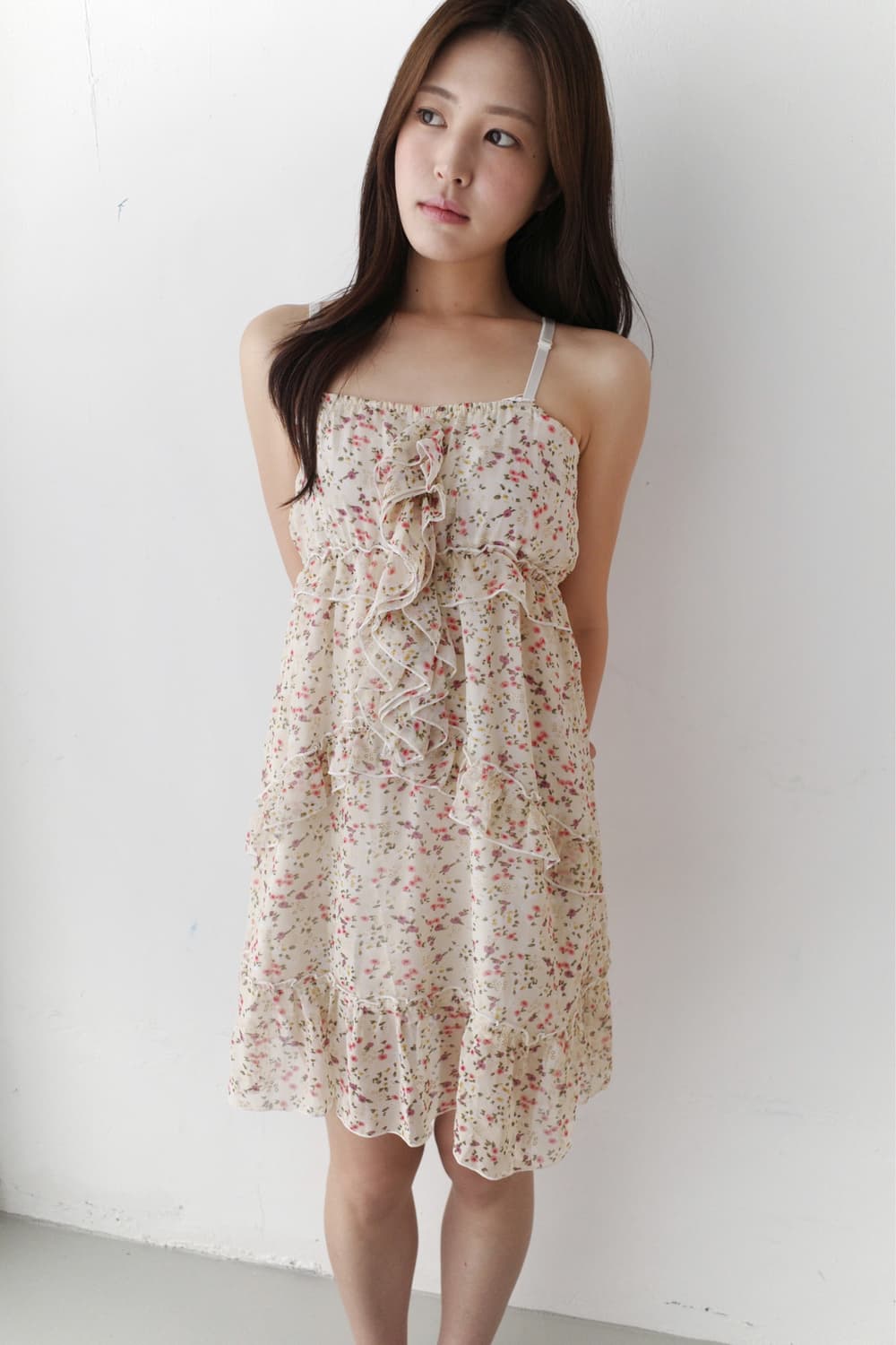 flower frill sleeveless one-piece 상품이미지6