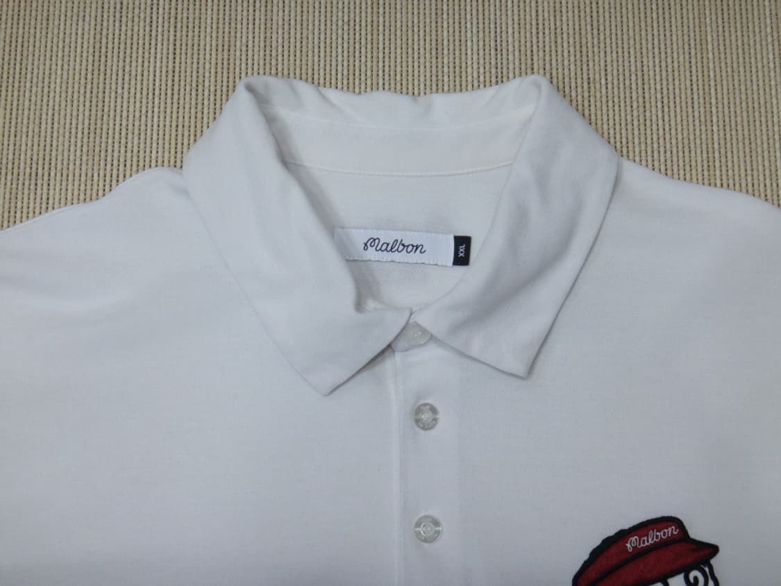 (2XL) 말본 Malbonre 버킷 폴로 티셔츠 WHITE 상품이미지7