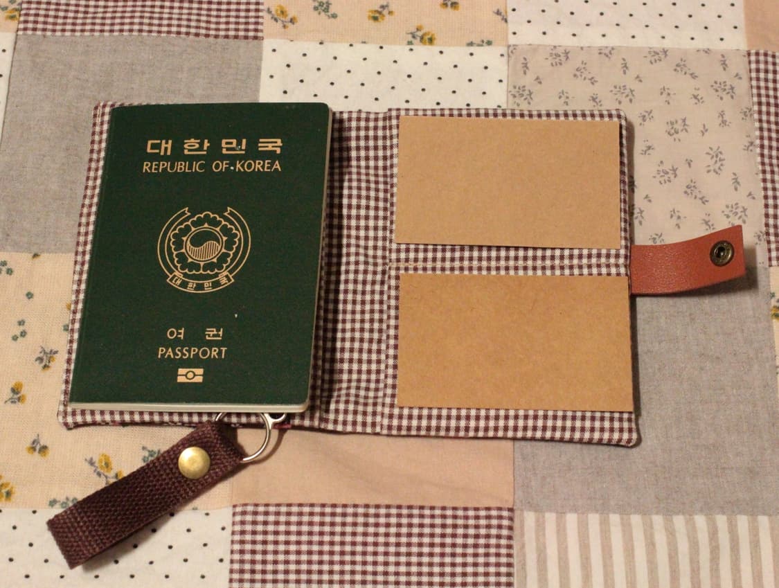 핸드메이드 브라운 지갑 상품이미지5