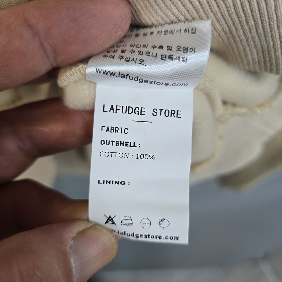 라퍼지스토어(LAFUDGE STORE) 카라 럭비 맨투맨 L 상품이미지7