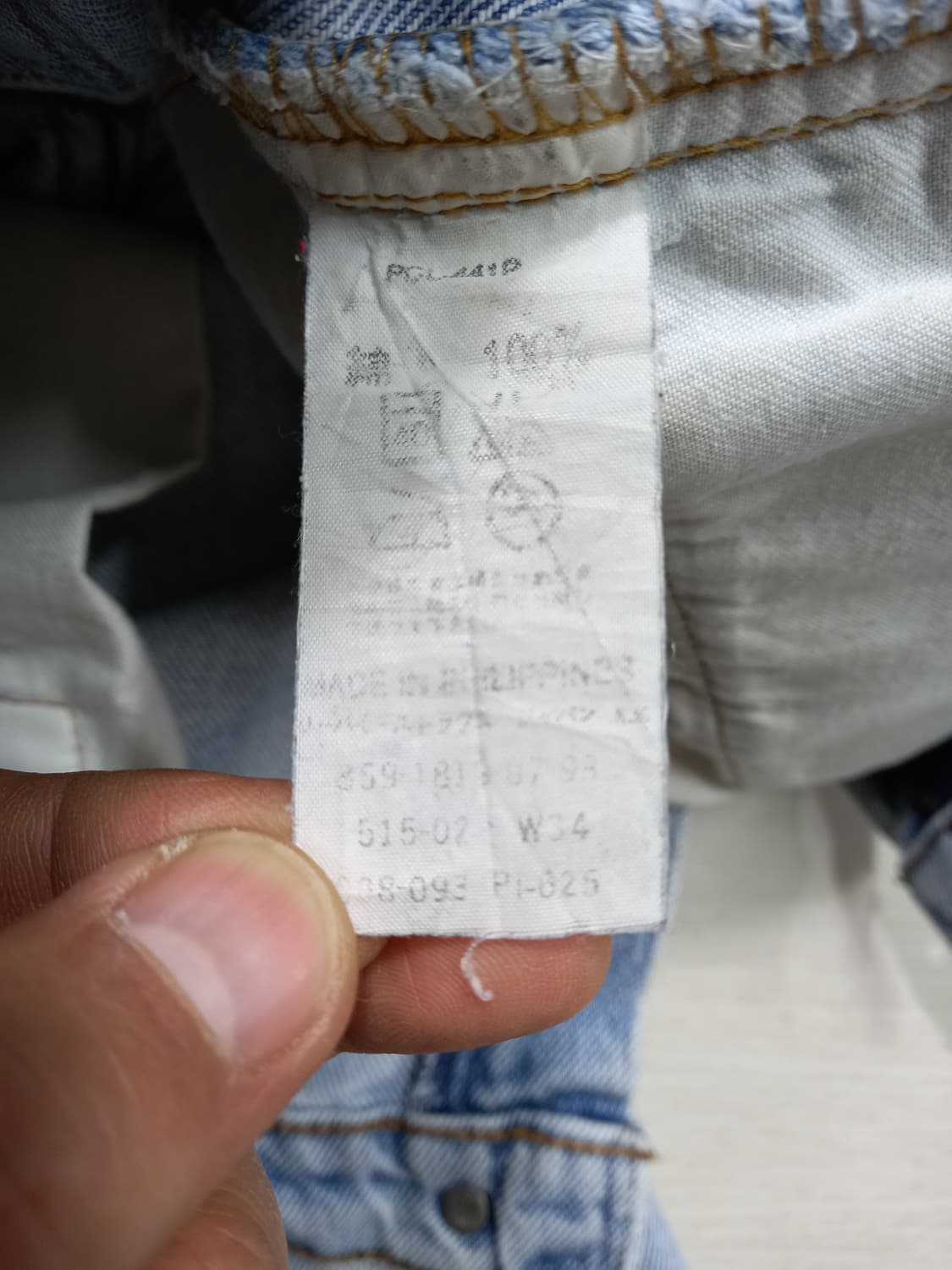 33 93's 리바이스515-0217 일자진 연청 커스텀 33-438 상품이미지9