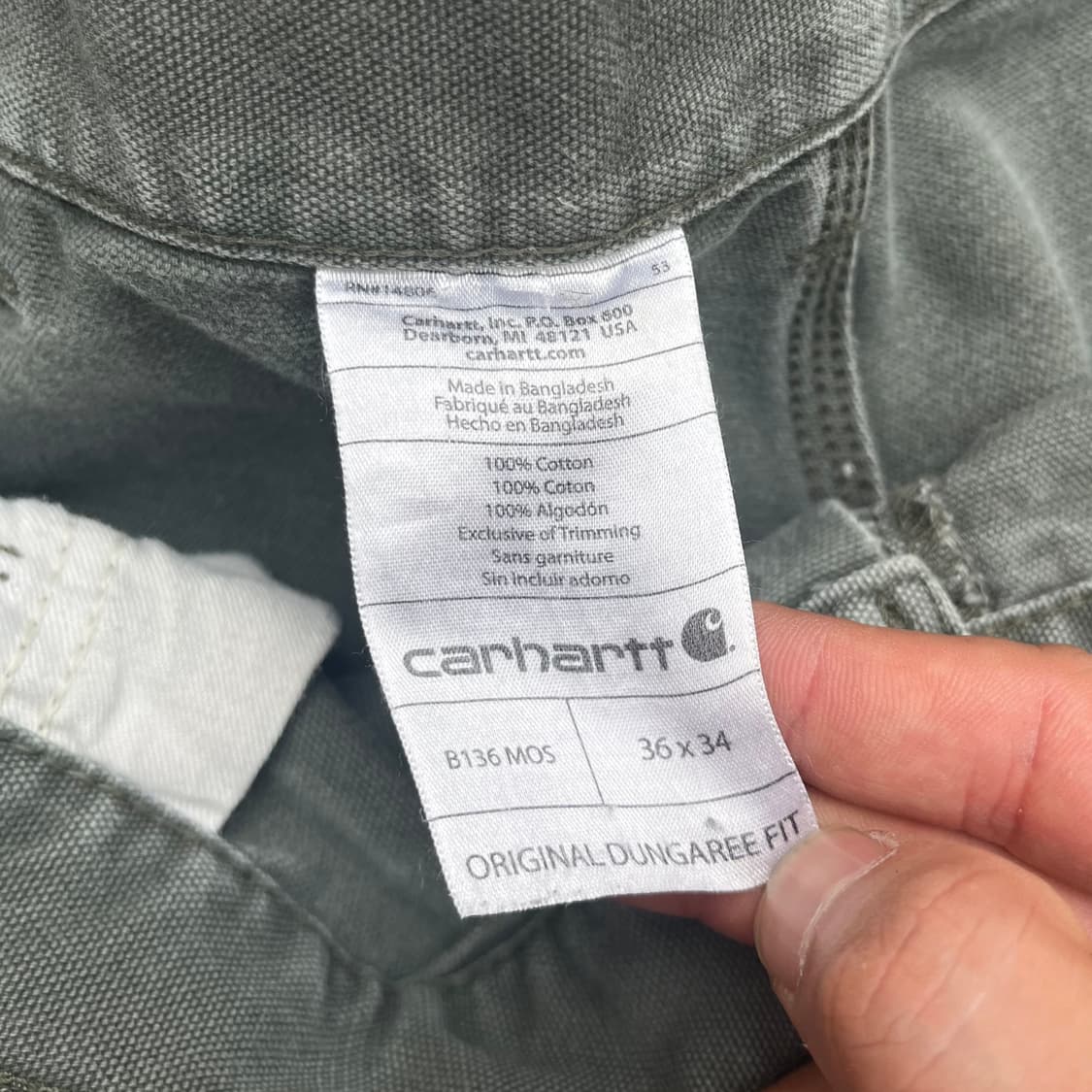 Carhartt 더블니 워크 팬츠 (36“) 상품이미지7