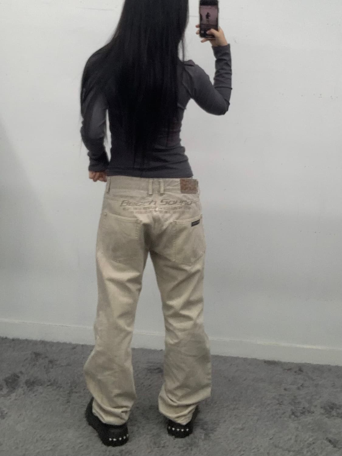 Beach sound 데미지 디테일 팬츠 상품이미지2