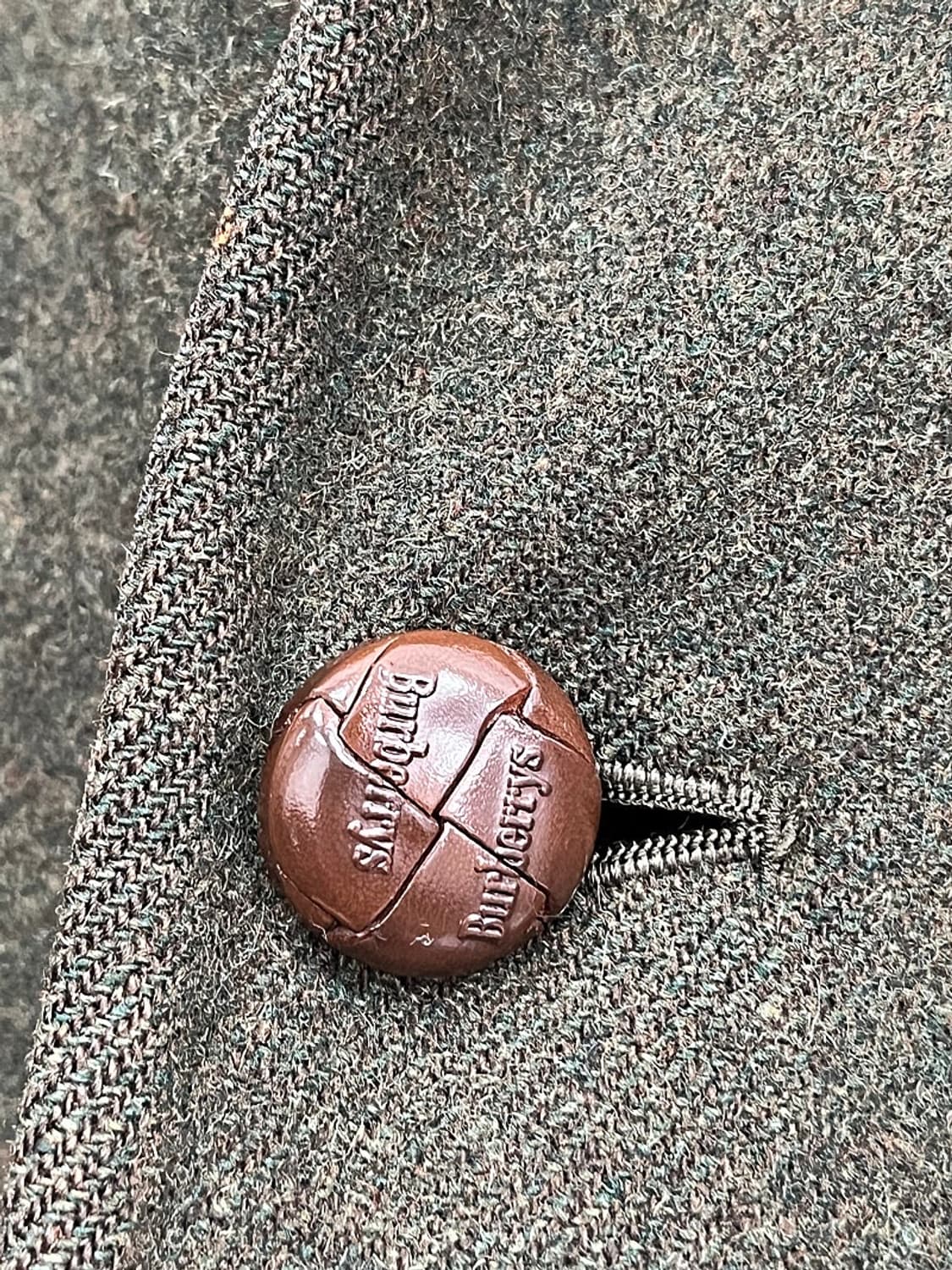 105) 버버리 90s 레더카라 울코트  상품이미지4