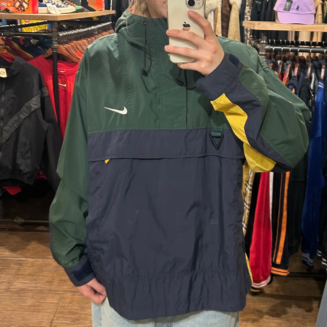 [HI] 나이키 아노락 카키&네이비 상품이미지1