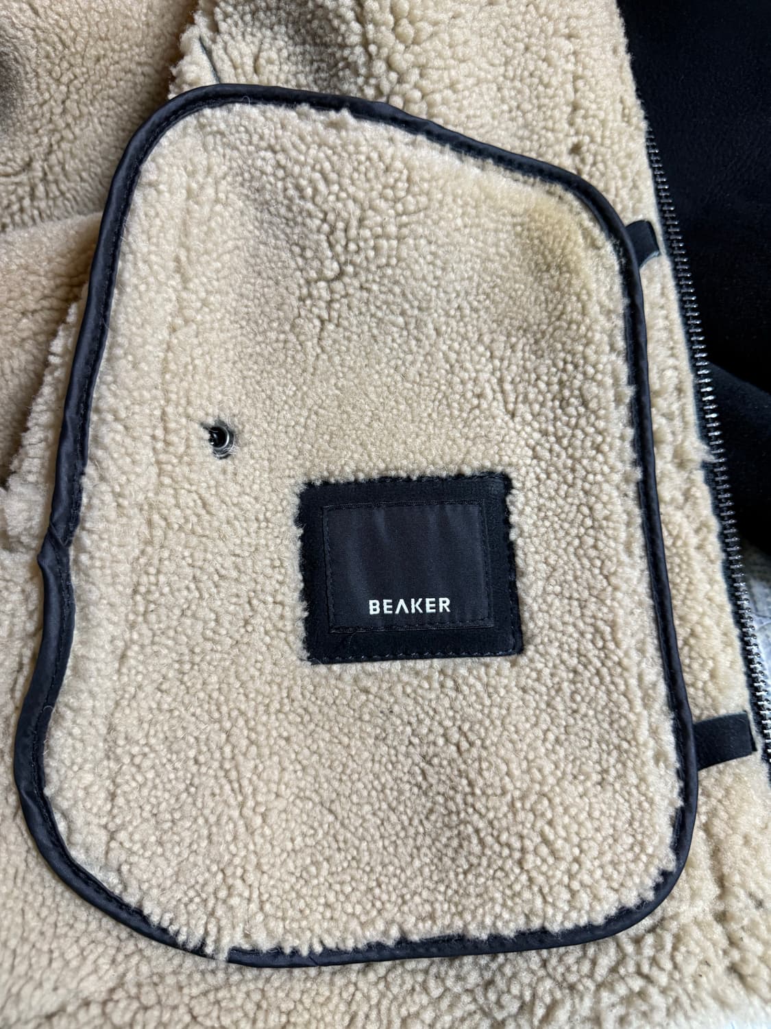 Beaker 비이커 시어링 양가죽 자켓 무스탕 점퍼 L 상품이미지9