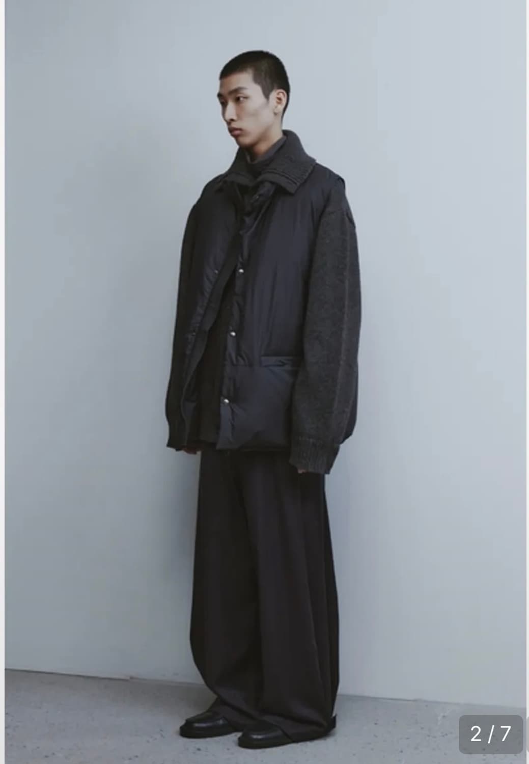 유스 스트랩 와이드 팬츠 24fw 상품이미지3