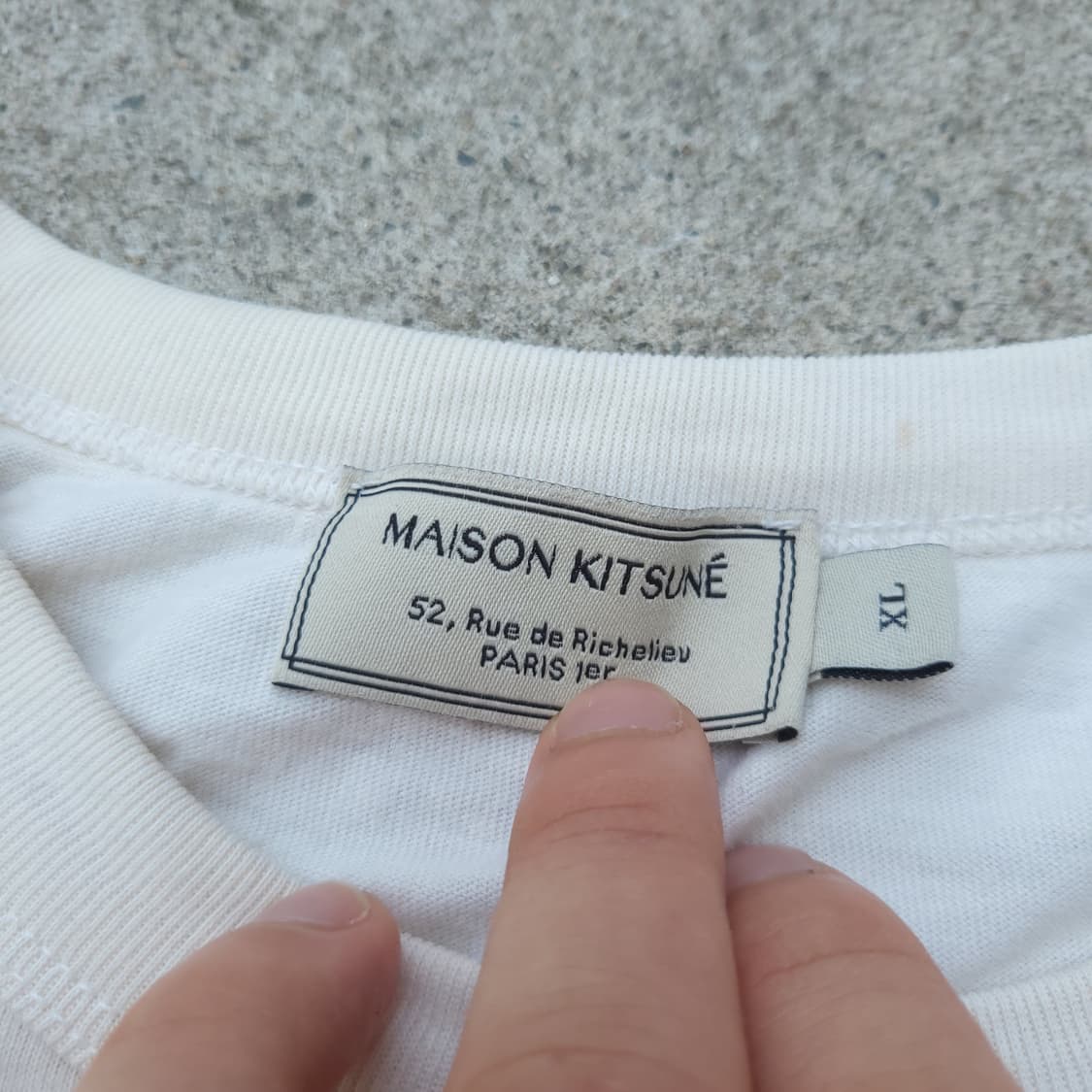 메종키츠네 핸드라이팅 티셔츠 상품이미지5