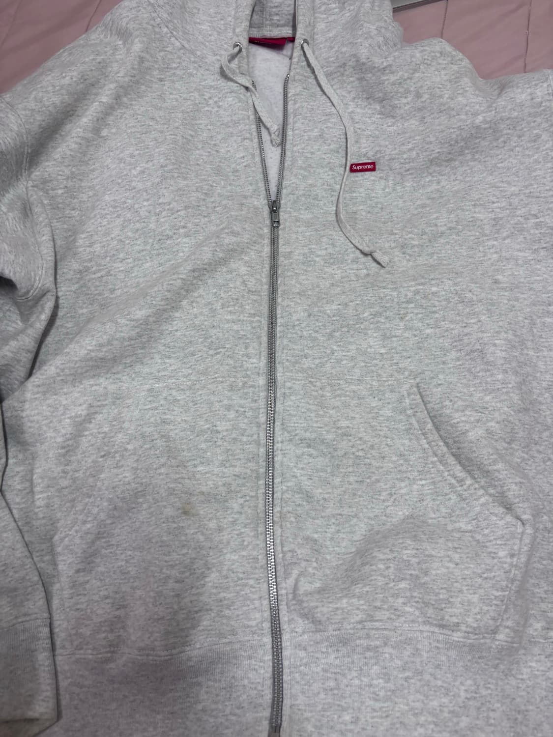 슈프림 스몰 박스로고 후드집업 상품이미지1