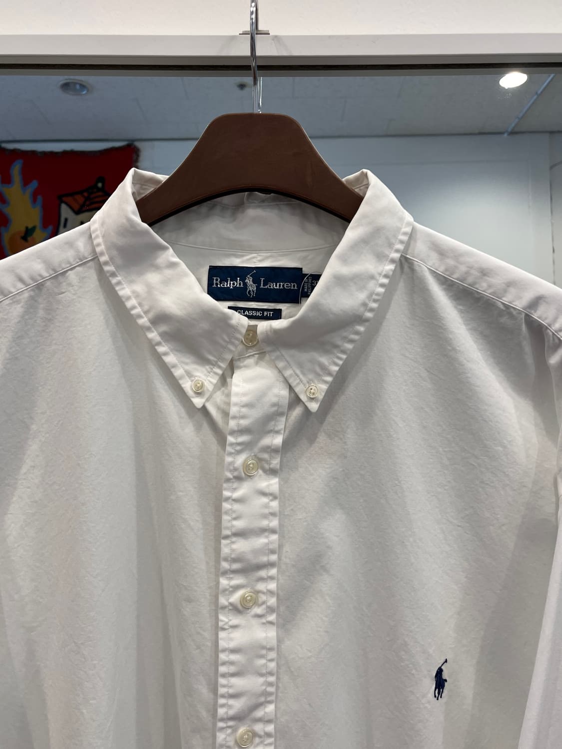 Polo RL 폴로 랄프로렌 CLASSIC FIT 화이트 셔츠 상품이미지3