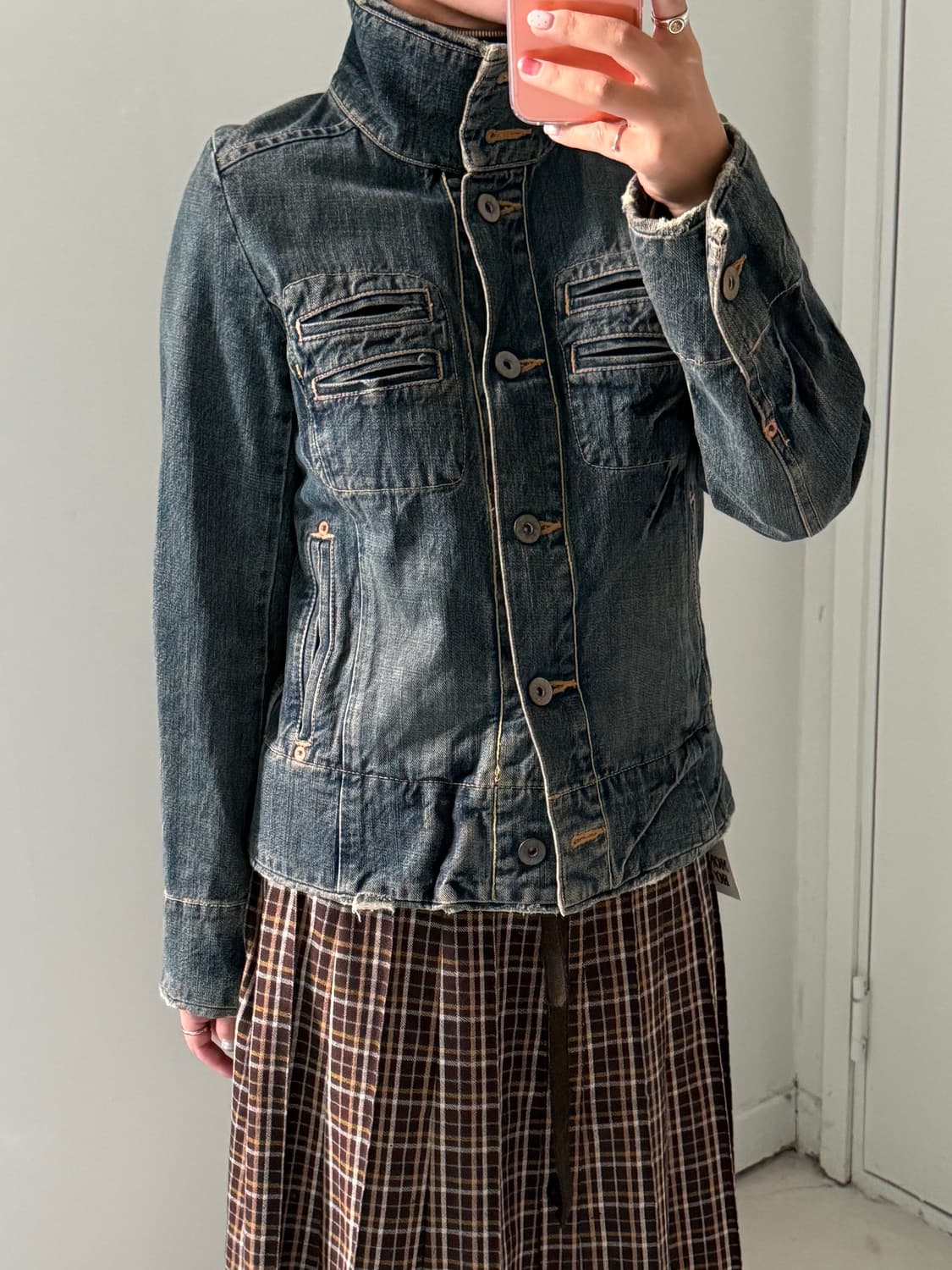 일본빈티지 블루블루 빈티지 데님자켓 상품이미지3