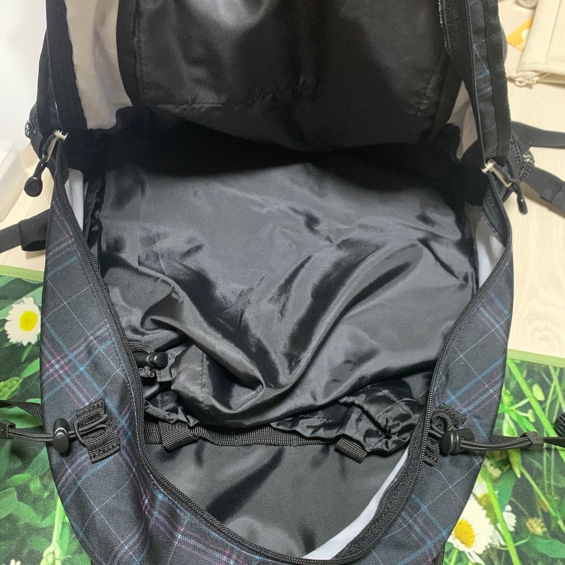 콜맨 체크 백팩 | 이스트보이 잔스포츠 노트북 등산 가방 일본 빈티지 상품이미지4