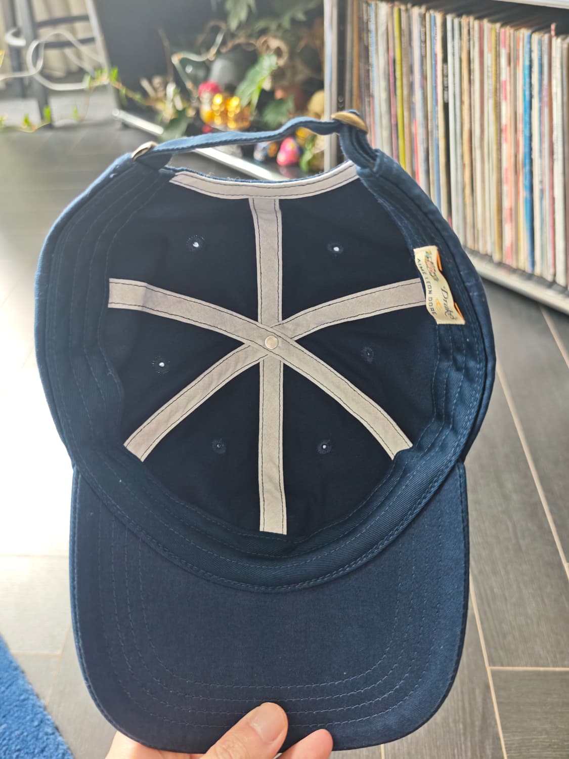 에임레온도르 네이비 자수 로고 볼캡 모자 상품이미지5