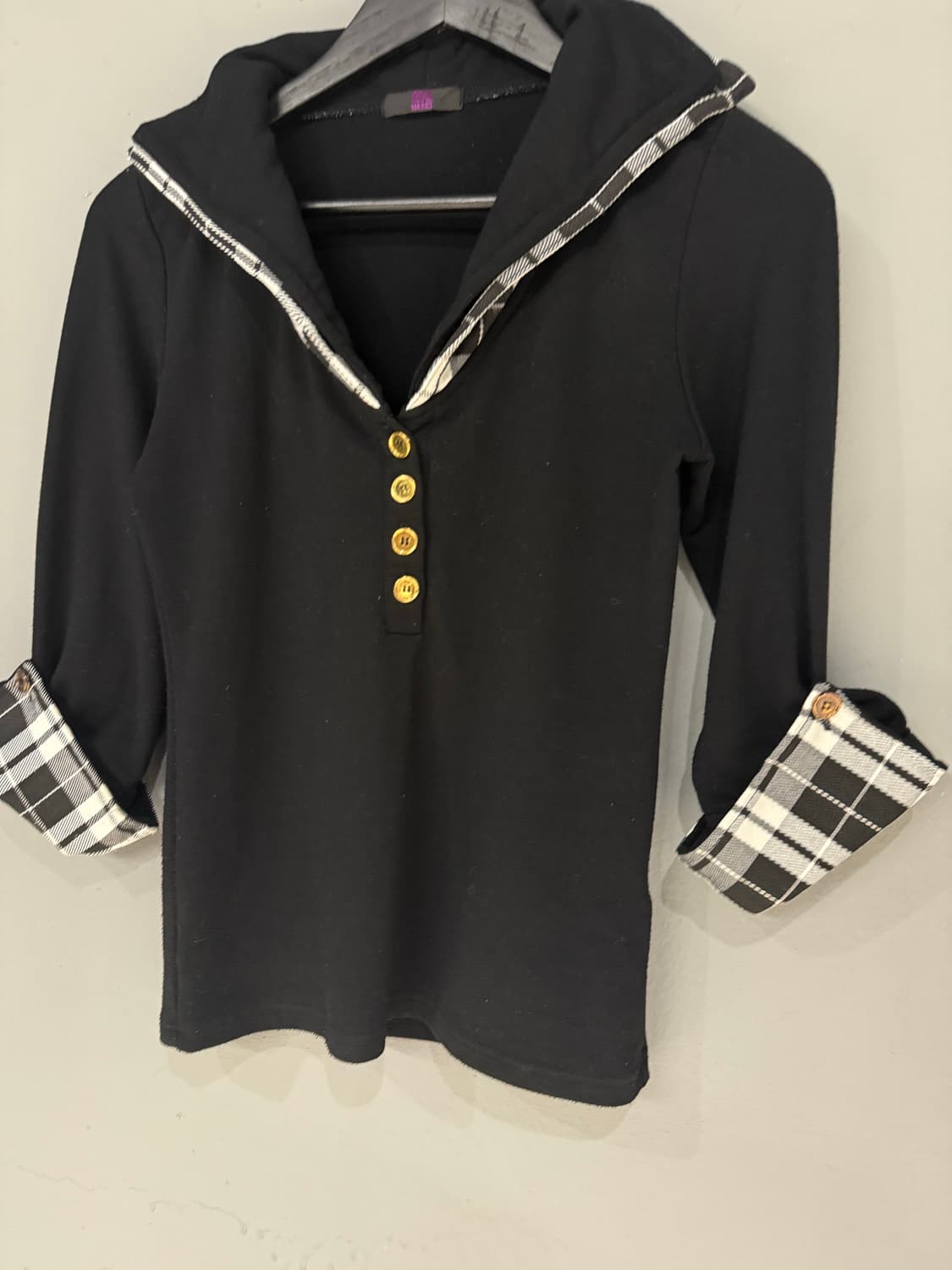 real mars layered collar detail top  상품이미지5