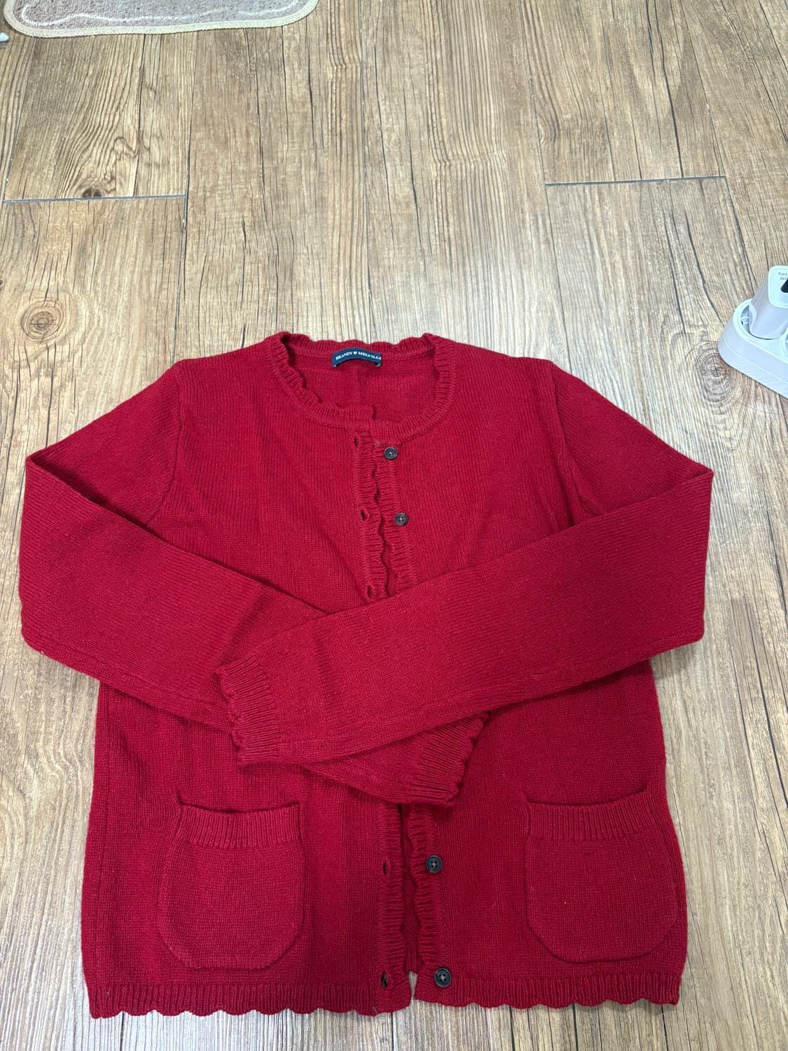 브랜디 멜빈 Brandy Melville 빨간색 가디건 상품이미지2