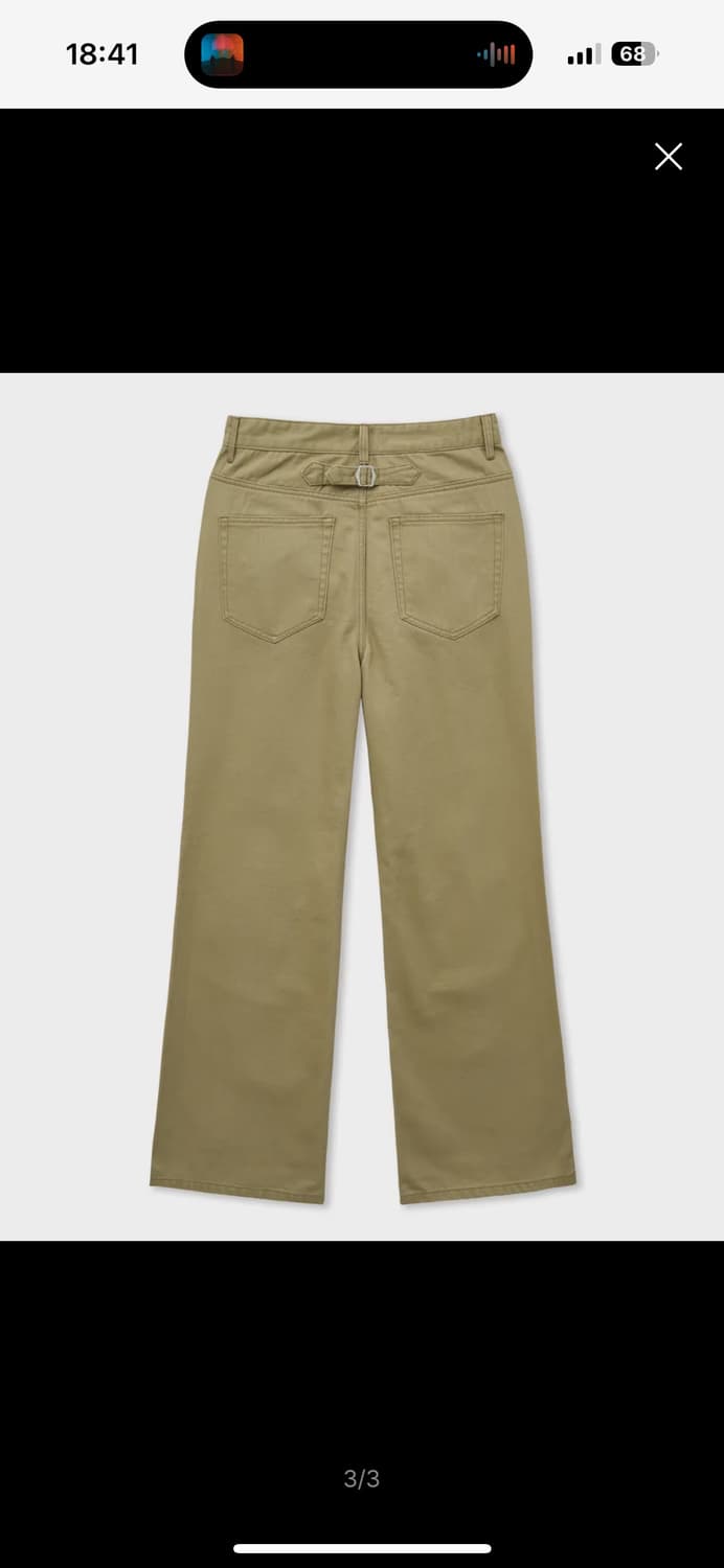 미나브 코튼 와이드 플레어 팬츠 s 상품이미지3