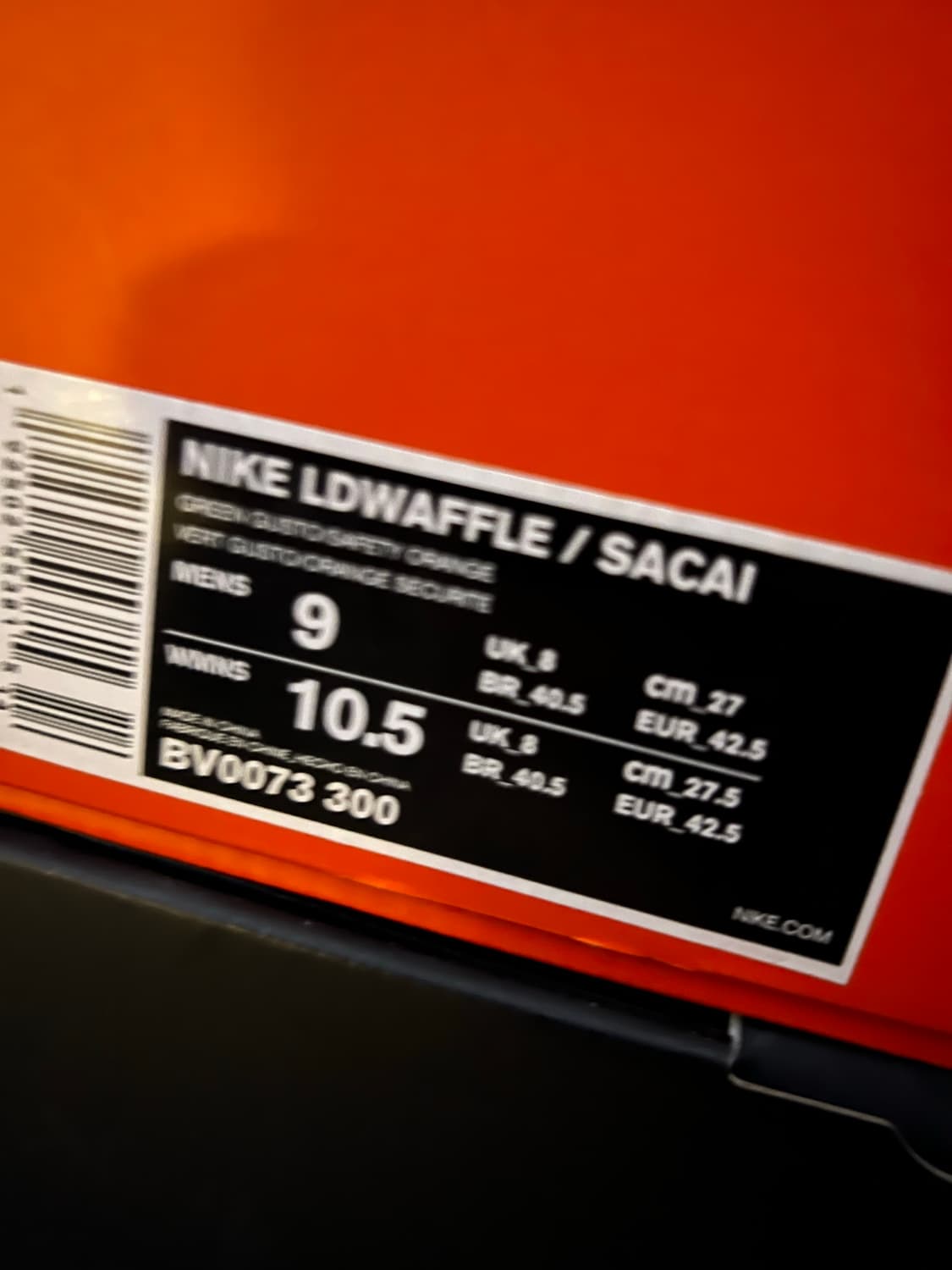 나이키 x 사카이 ld 와플 노초 270 상품이미지9