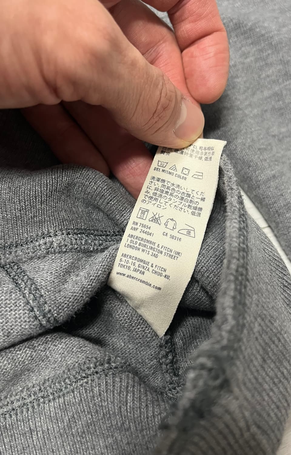 아베크롬비 단추 목티 셔츠 M 상품이미지6