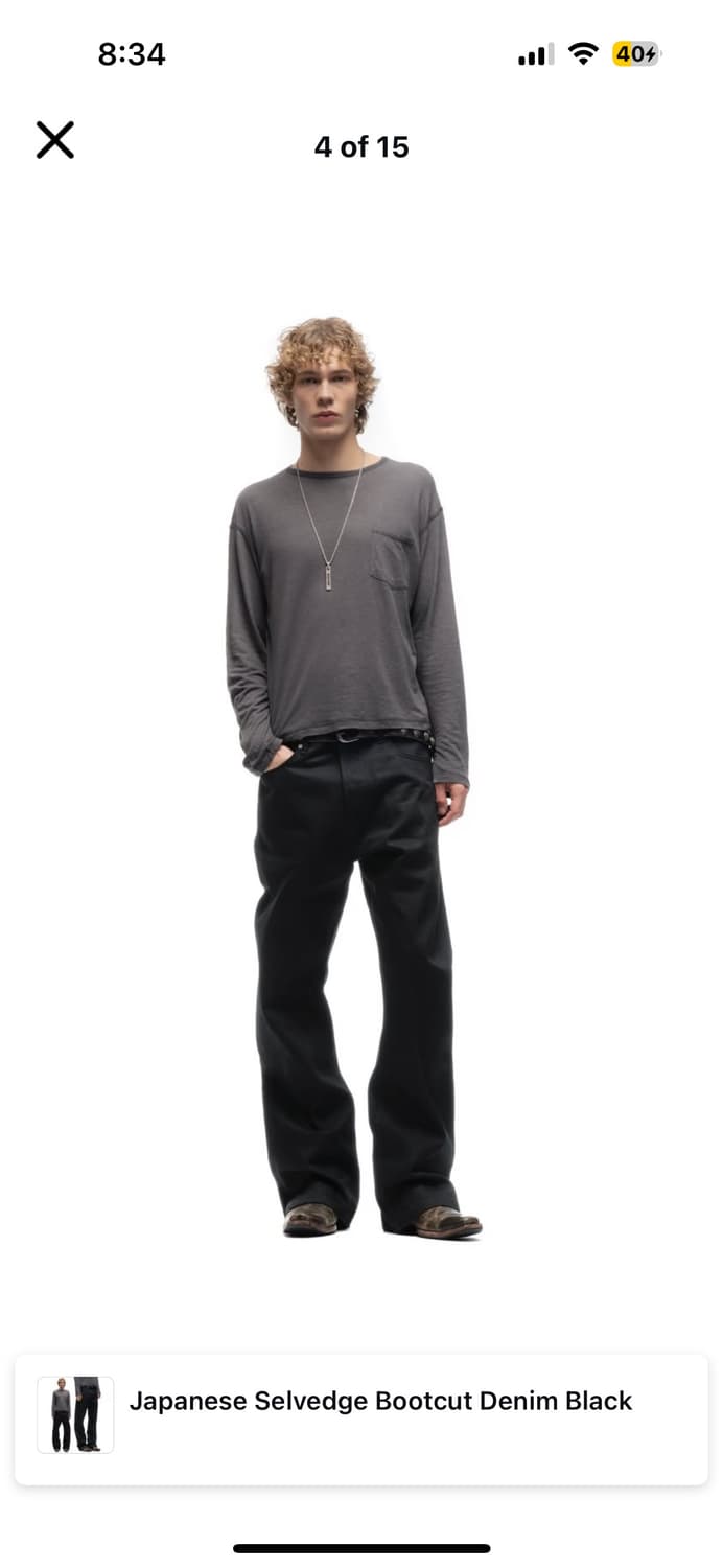 No faith studio 셀비지 부츠컷 데님 구매 원합니다! 상품이미지1