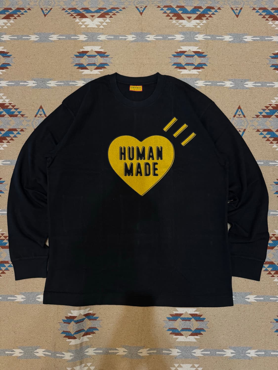 [XXL] 휴먼메이드 그래픽 롱슬리브 티셔츠 블랙  상품이미지3