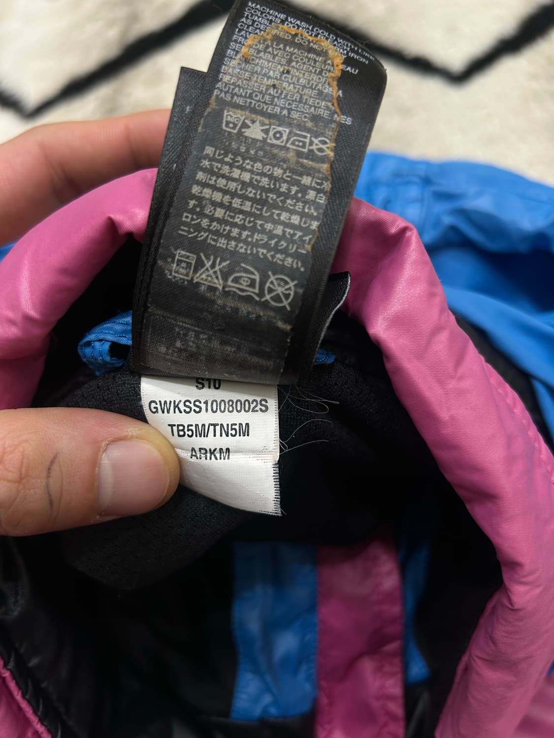 [M]노스페이스 컬러블록 후드 바람막이 상품이미지6