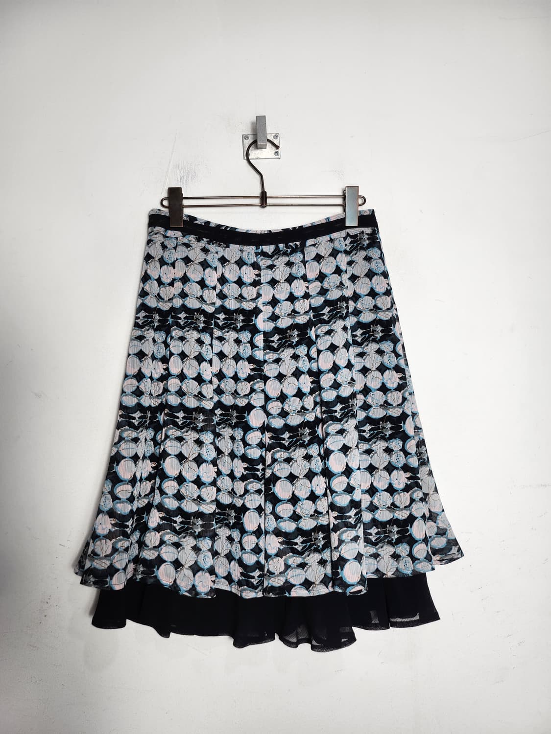 Rhynnel 레이어드 플리츠 미디 스커트 상품이미지4