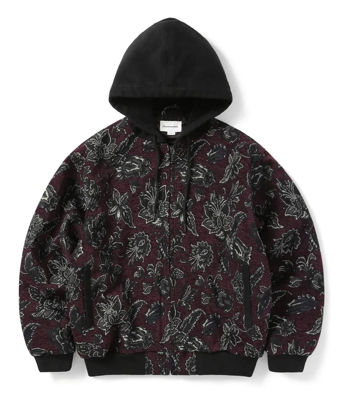 Floral Work Jacket Burgundy 상품이미지1