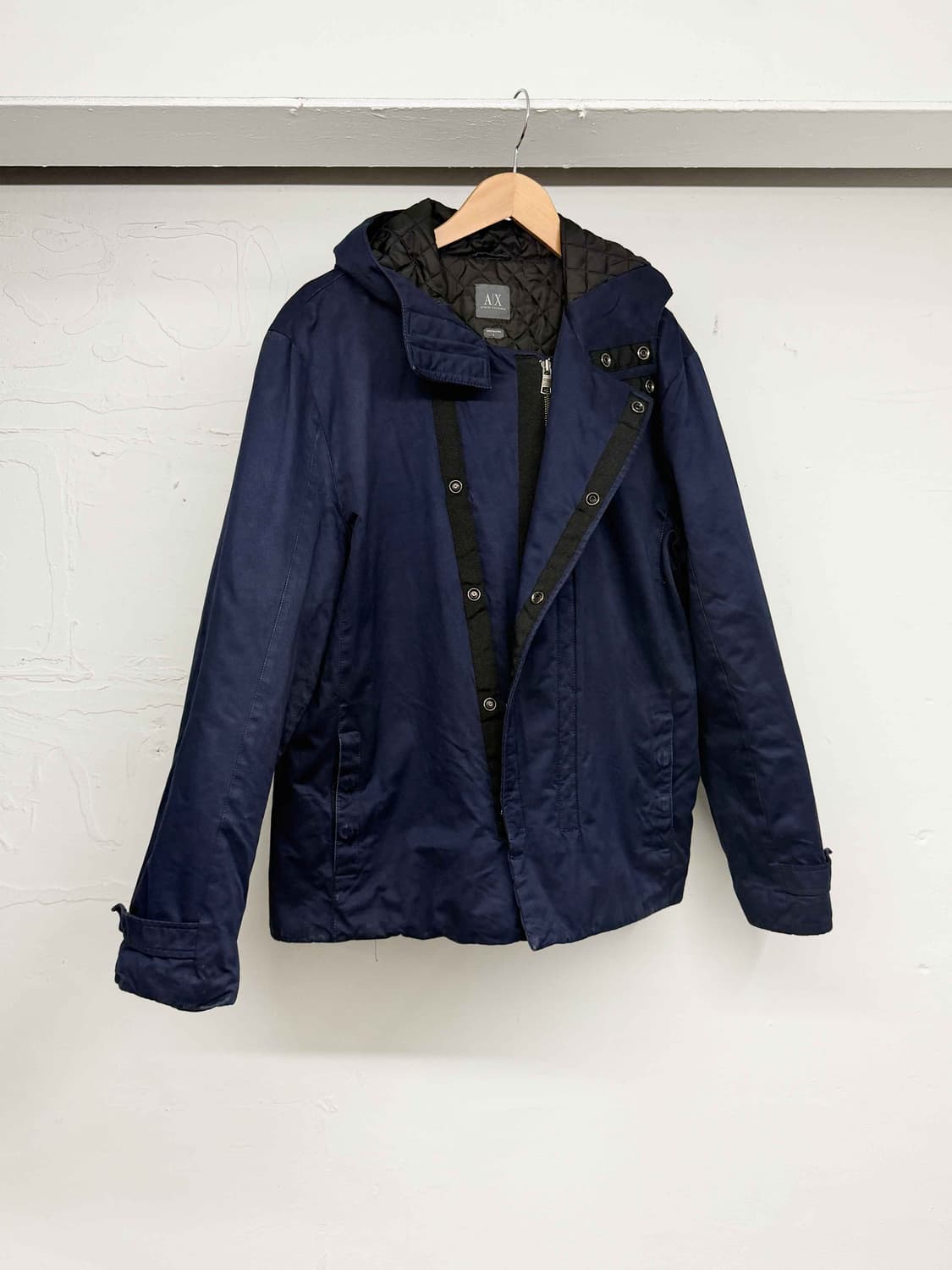 알마니 익스체인지 사선지퍼 파카 상품이미지1