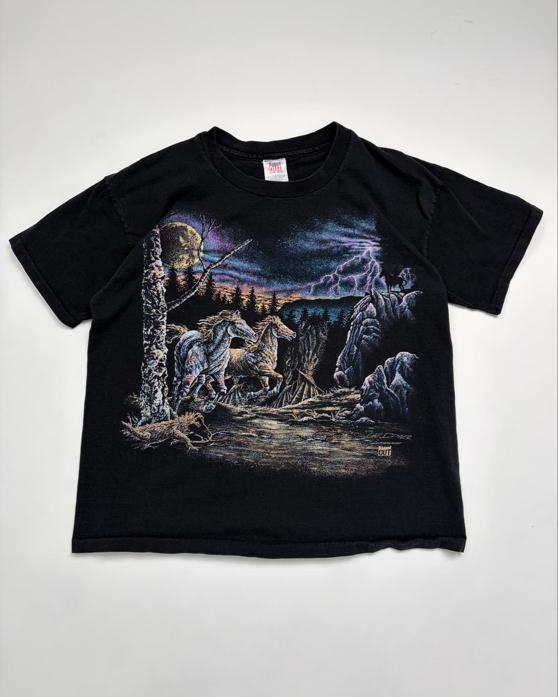 90s Horses Tee (black) 상품이미지1