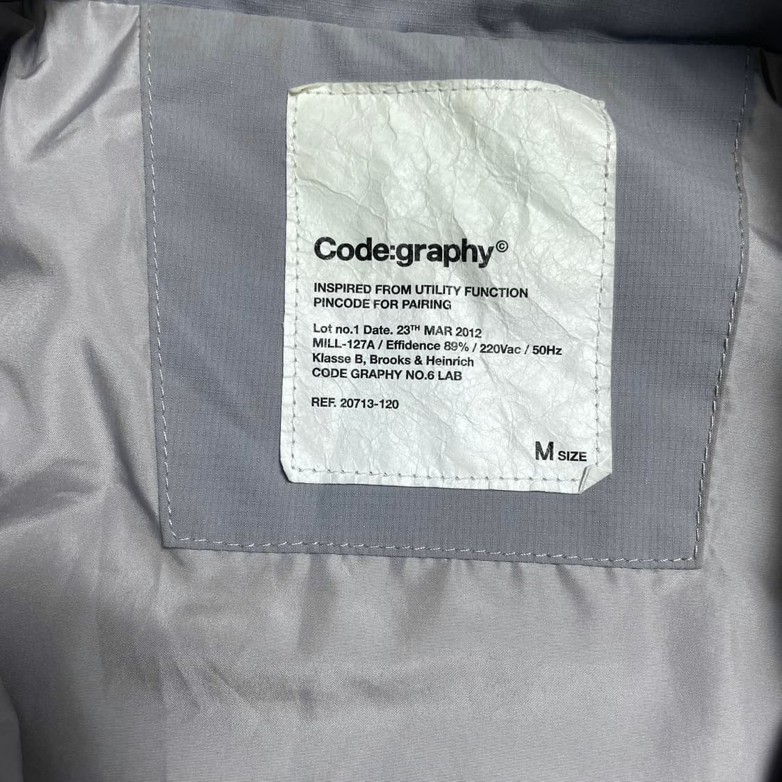 코드그라피 스펠로고 유틸리티 바람막이o 5255 상품이미지4